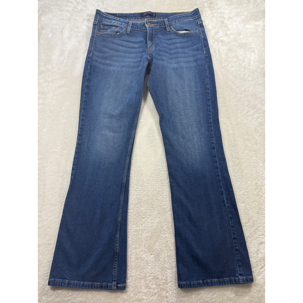 Levis Womens 518 Superlow Bootcut Blue Jeans 11 M Meas: 32x30.5